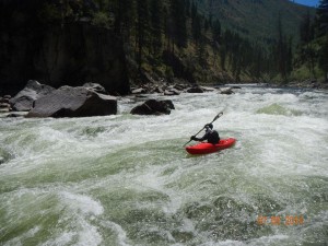 Joey running the top part of Devil's Creek